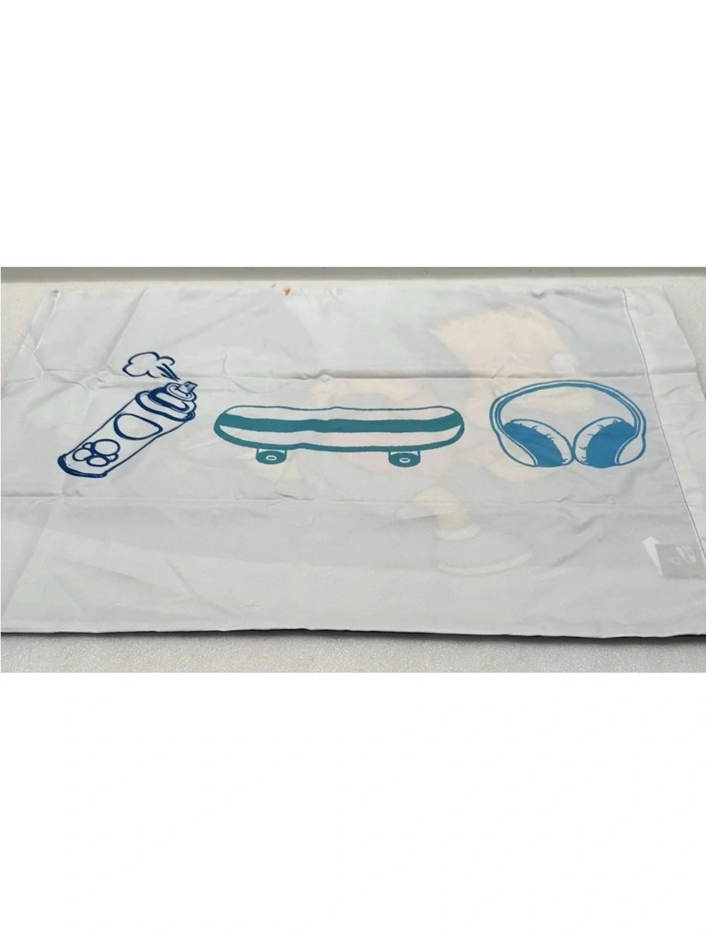 NEW Bart Simpson TWO Pillow Cases - Rare HTF- The Simpson’s Jay Franco Bedding